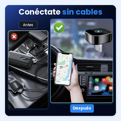 Adaptador CarPlay y Android Auto sin cables